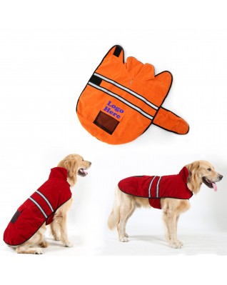 Reflective  Quilted Jacket for Dogs, Dog Coat, Dog Reflective Cloak 