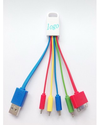 5 in 1 Multi-function 2xMicro USB & Mini USB & 8 Pin