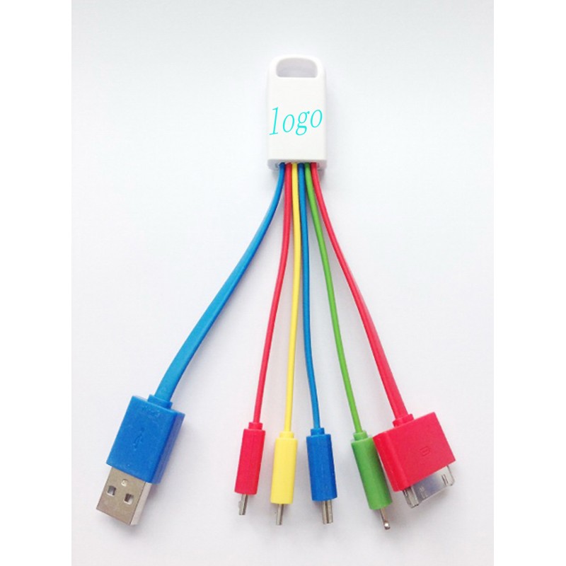 5 in 1 Multi-function 2xMicro USB & Mini USB & 8 Pin