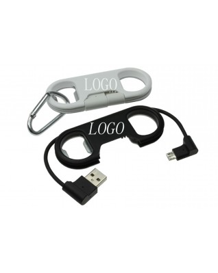 Charge Sync Cable + Bottle Opener USB Cable