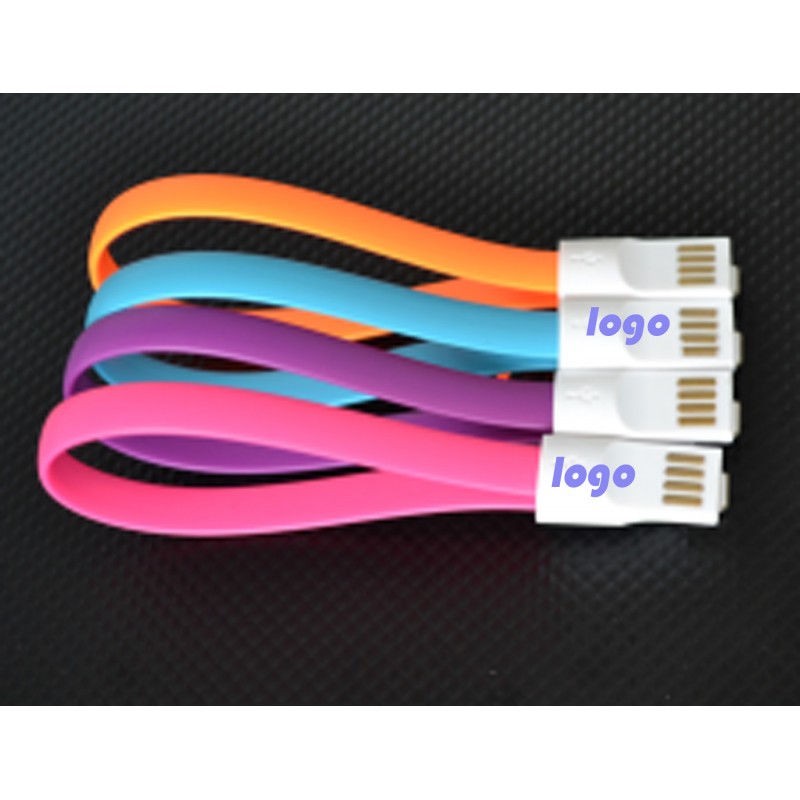 Magnet Flat Noodle Data Sync Custom Keyloop Charger Cable