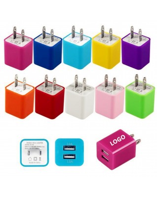 Universal Dual-port USB Wall Charger/Dual-port USB Power Charging Adapter