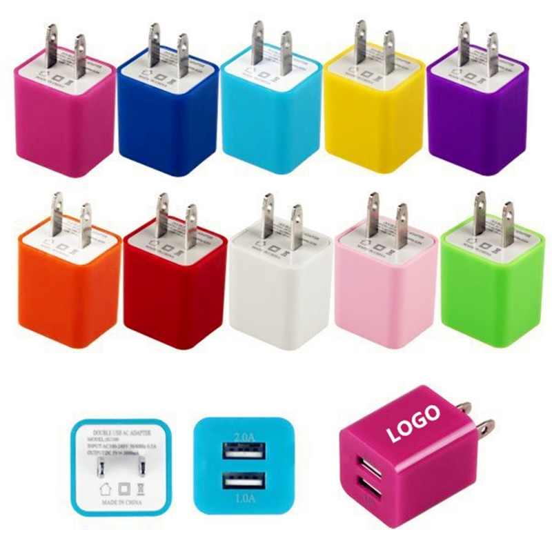 Universal Dual-port USB Wall Charger/Dual-port USB Power Charging Adapter