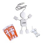 Man Shaped USB Charging and Date Cable Hub