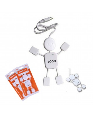 Man Shaped USB Charging and Date Cable Hub