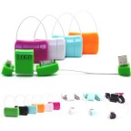 Lock Shaped USB Data Cable 2 in 1 for Mobile Phone