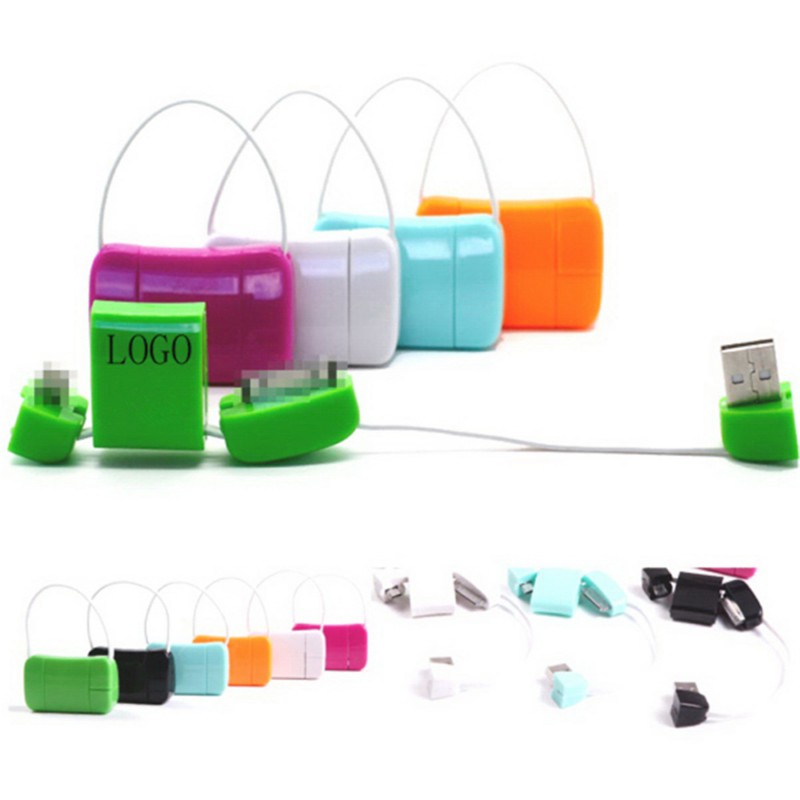 Lock Shaped USB Data Cable 2 in 1 for Mobile Phone