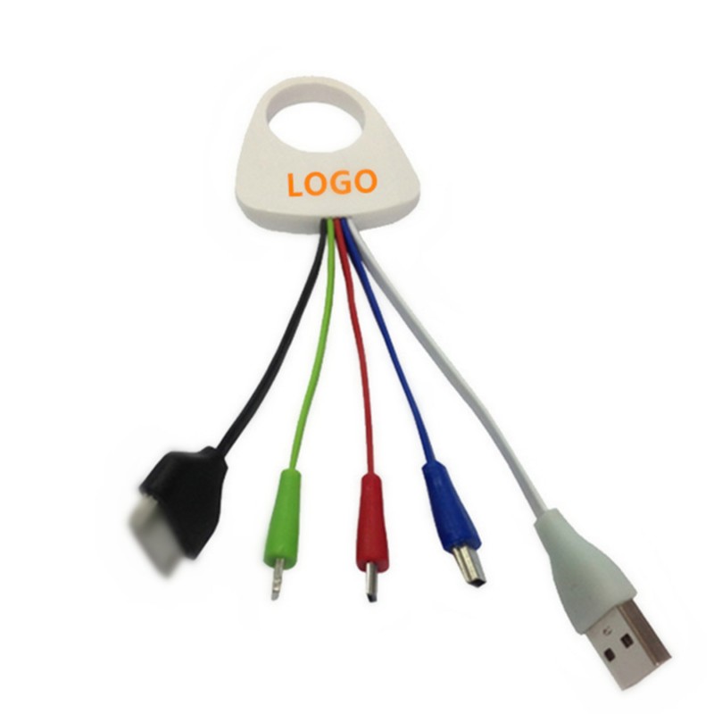 Finger Ring 4 in 1 Phone Charging Data Cable 