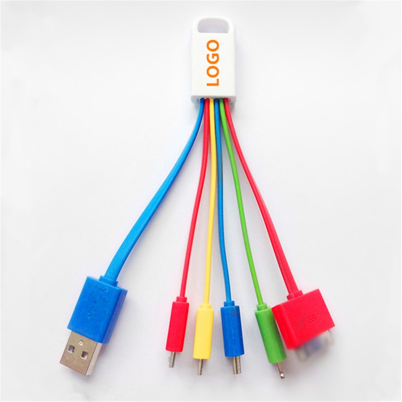 5 in 1 Multi Charging Buddy With Key Chain
