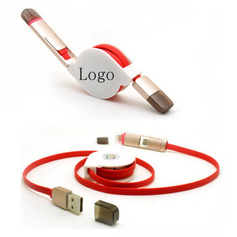 Retractable Multi USB Charger and Data Cable/Cord