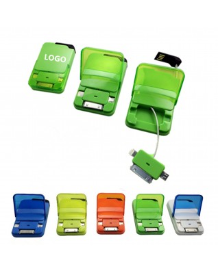 3 in 1 Retractable USB Charging and Date Cable  