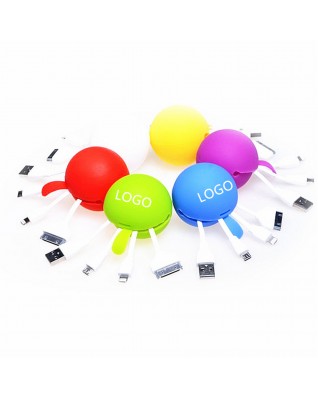 Ball Shaped USB Charging and Date Cable 4 in 1
