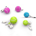 Tennis Ball 3 in 1 Retractable USB Charging and Date Cable 