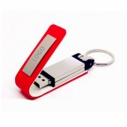 Leather USB Flash Drive with Keychain - 2 GB