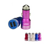 Dual Port USB Car Charger/Adapter with Safety Hammer