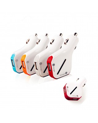 Dual Port USB Car Charger/Power Adapter Auto USB Power Adapter