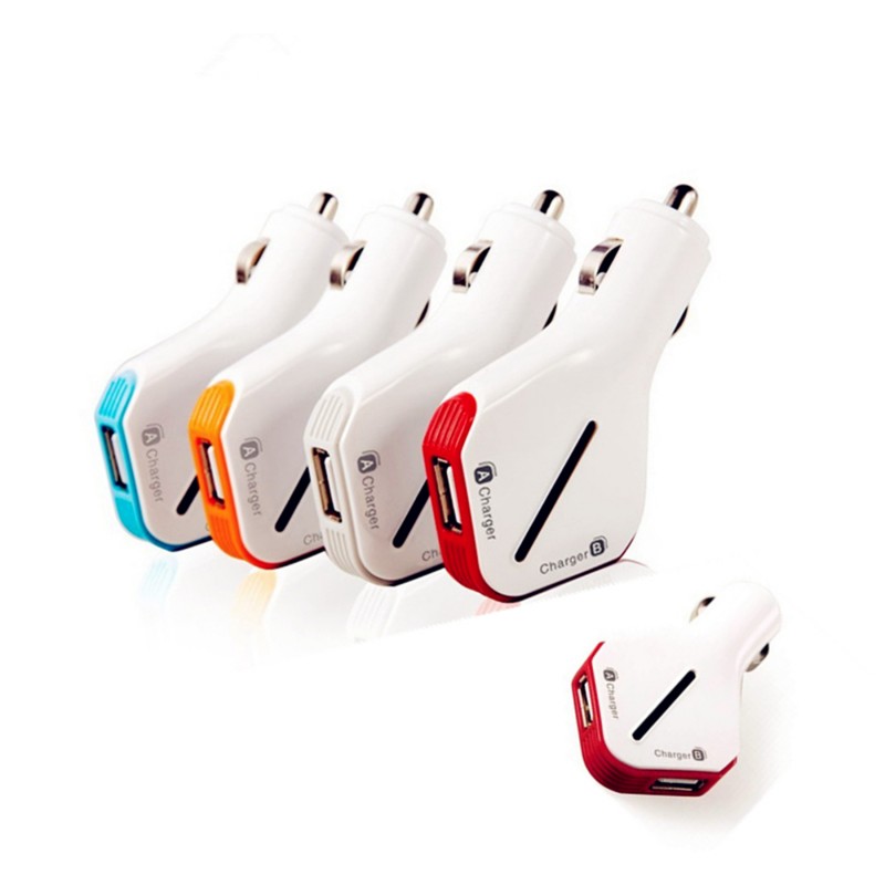 Dual Port USB Car Charger/Power Adapter Auto USB Power Adapter