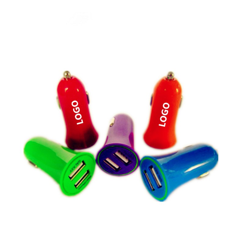 Horn Shaped Dual Port USB Car Charger/Adapter Horn Shaped Car Charger