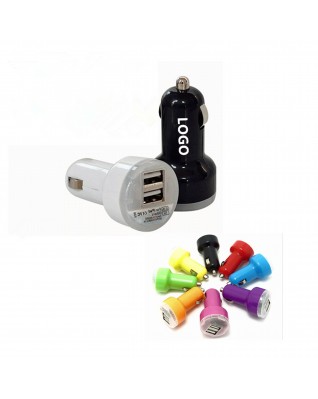 Nipple Shaped Dual Port USB Car Charger/Adapter