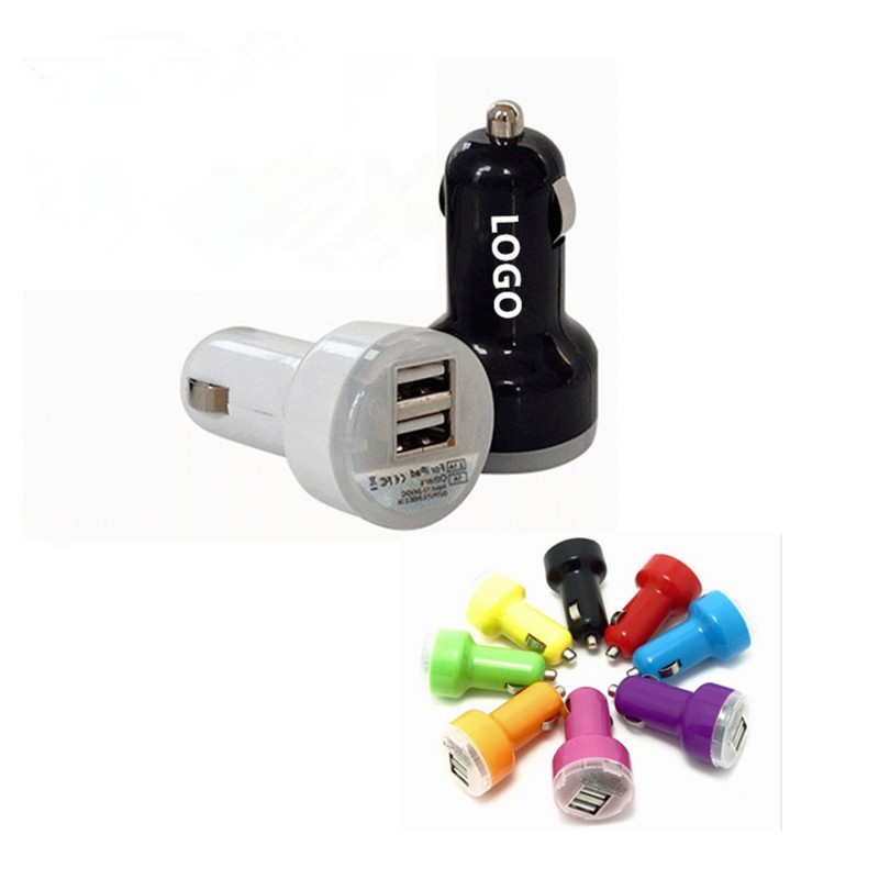 Nipple Shaped Dual Port USB Car Charger/Adapter