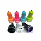 Light-up Dual Port USB Car Charger/Adapter 