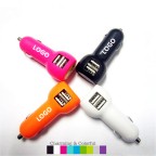 Dual Port USB Car Charger/Power Adapter Output: 5.0V/2100mA