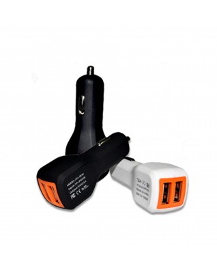 Dual Port USB Car Charger/Power Adapter for phones
