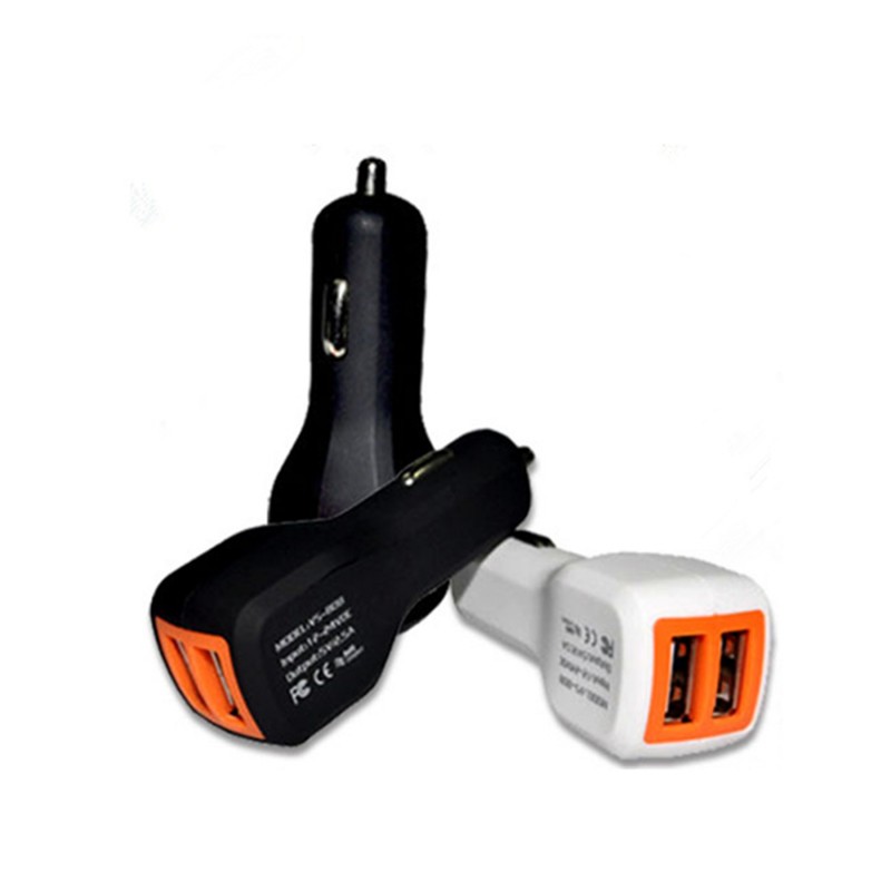 Dual Port USB Car Charger/Power Adapter for phones