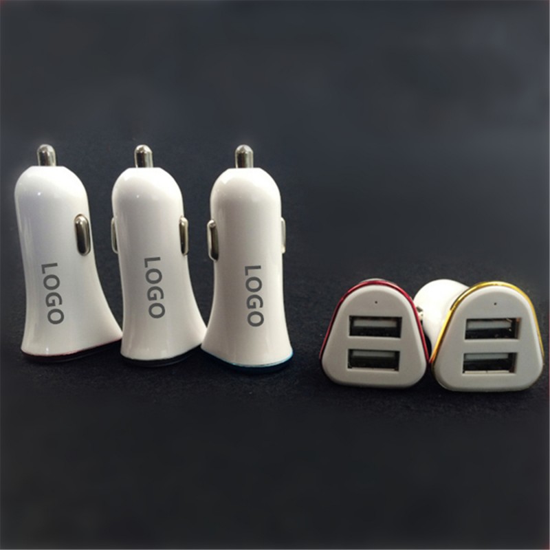 Dual Port USB Car Charger/Power Adapter Input:12-24V