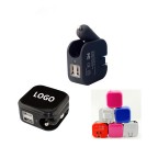 Dual Port USB Car Charger/Adapter and Wall Charger 2 in 1  