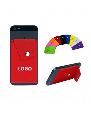 Silicone Card Holder with Stand for Phone 