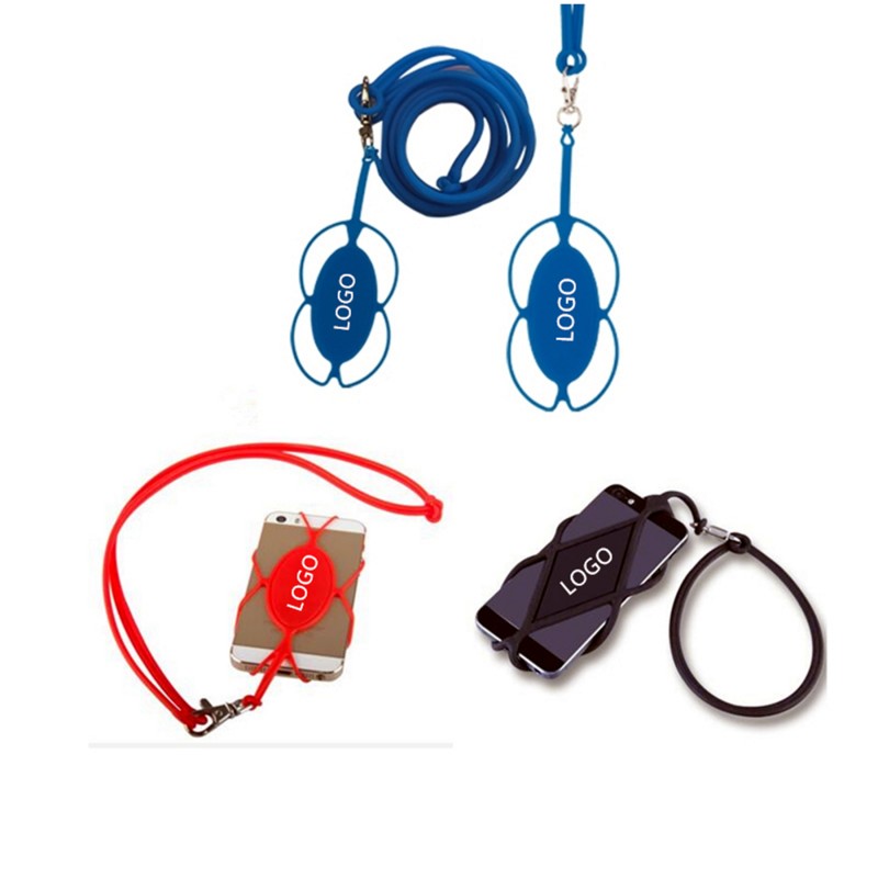 Silicone Phone Holder with Lanyard