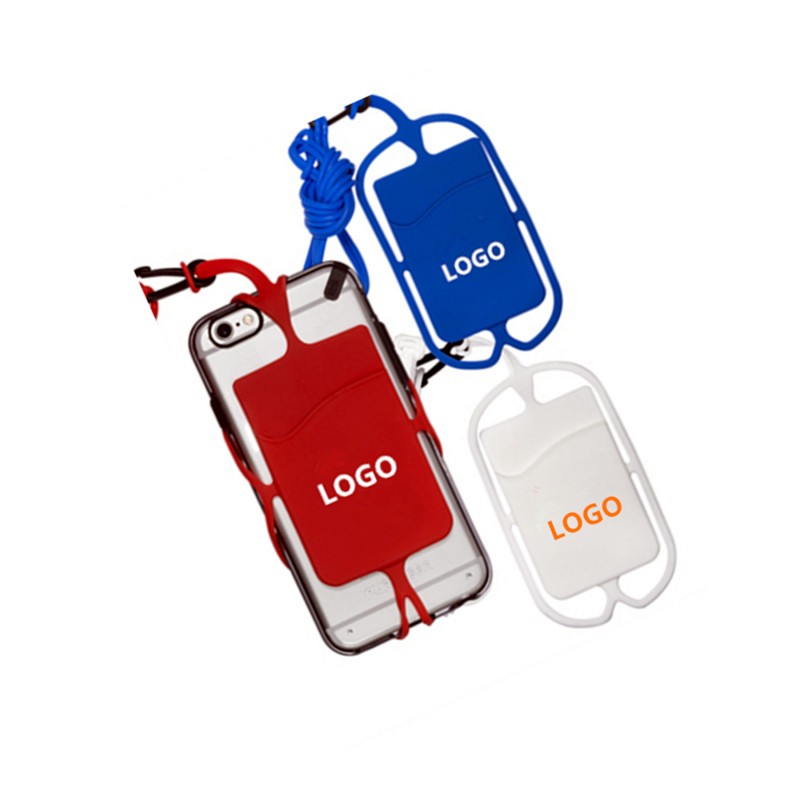 Silicone Lanyard Card Holder for Phone