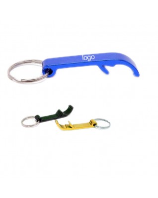 Aluminum Bottle Opener With Key Ring