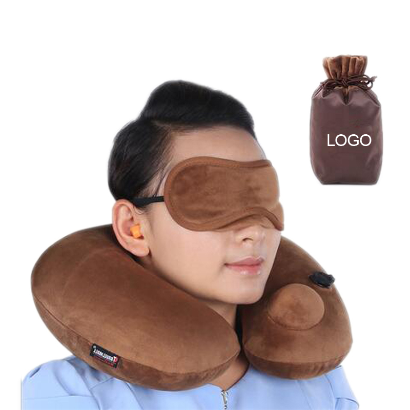 Automatic Inflatable Air Cushion Pillow Neck U-Shape Pillow 