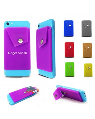 Silicone Phone Wallet And Support 