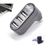 Rotatable 3-Port USB Hub