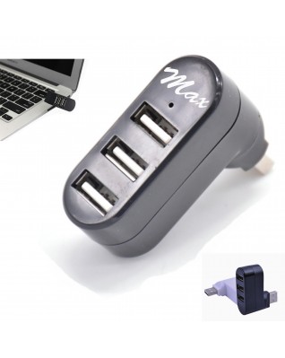 Rotatable 3-Port USB Hub