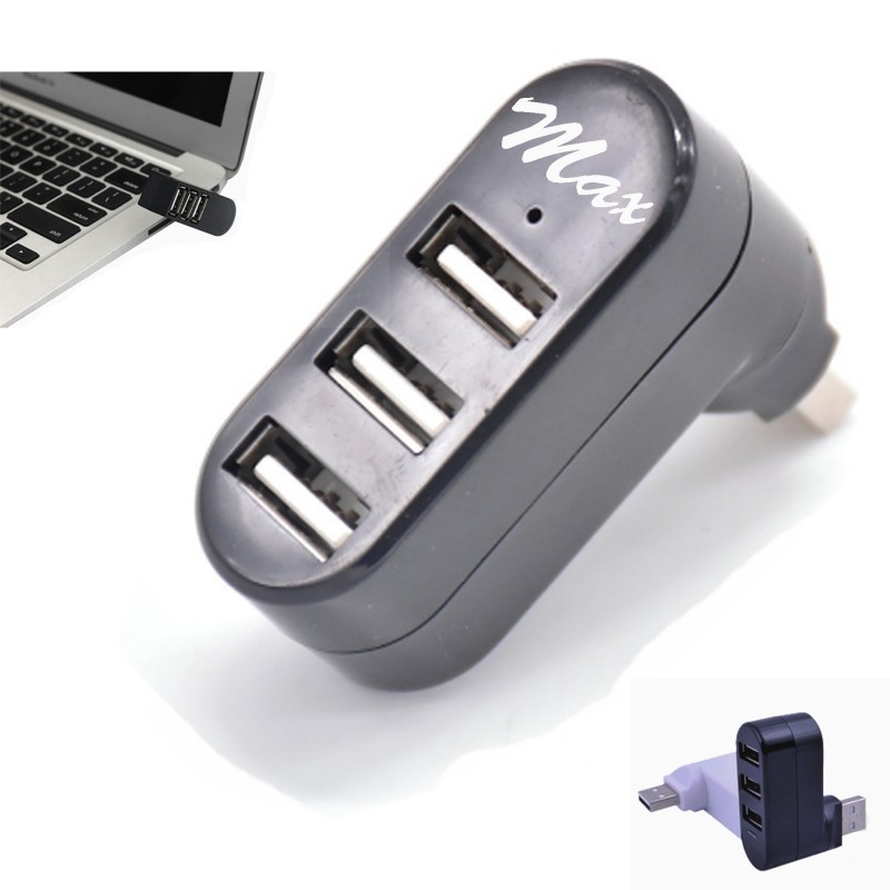 Rotatable 3-Port USB Hub