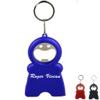 Smile LED Keylight Bottle Opener With Tape Measure
