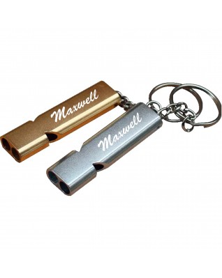 Double Tubes Aluminum Whistle