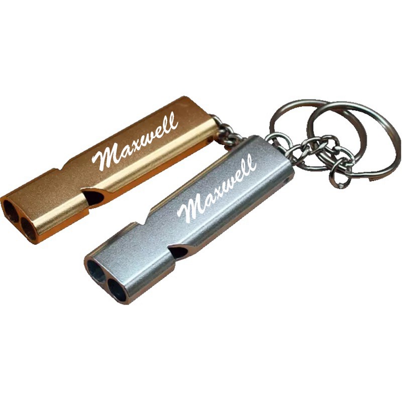 Double Tubes Aluminum Whistle