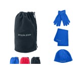 Fleece Scart Gloves Cap 3pcs Set