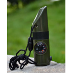 7 In 1 Emergency Outdoor Whistle Viewfinder Compass 