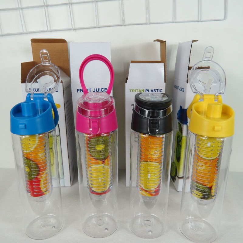 Colorlife 24oz. Sport Tritan Plastic Fruit Infuser Water Bottle