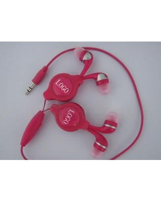 Lovers Retractable Earphone with 31.5" PU Line