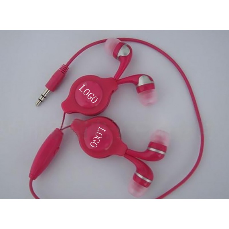 Lovers Retractable Earphone with 31.5" PU Line