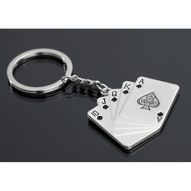 Good Luck Poker playing cards Key Chain