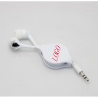 Retractable Earbuds with 39 2/5" PU Line 