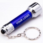Aluminum Mini LED Torch Light With Keyring